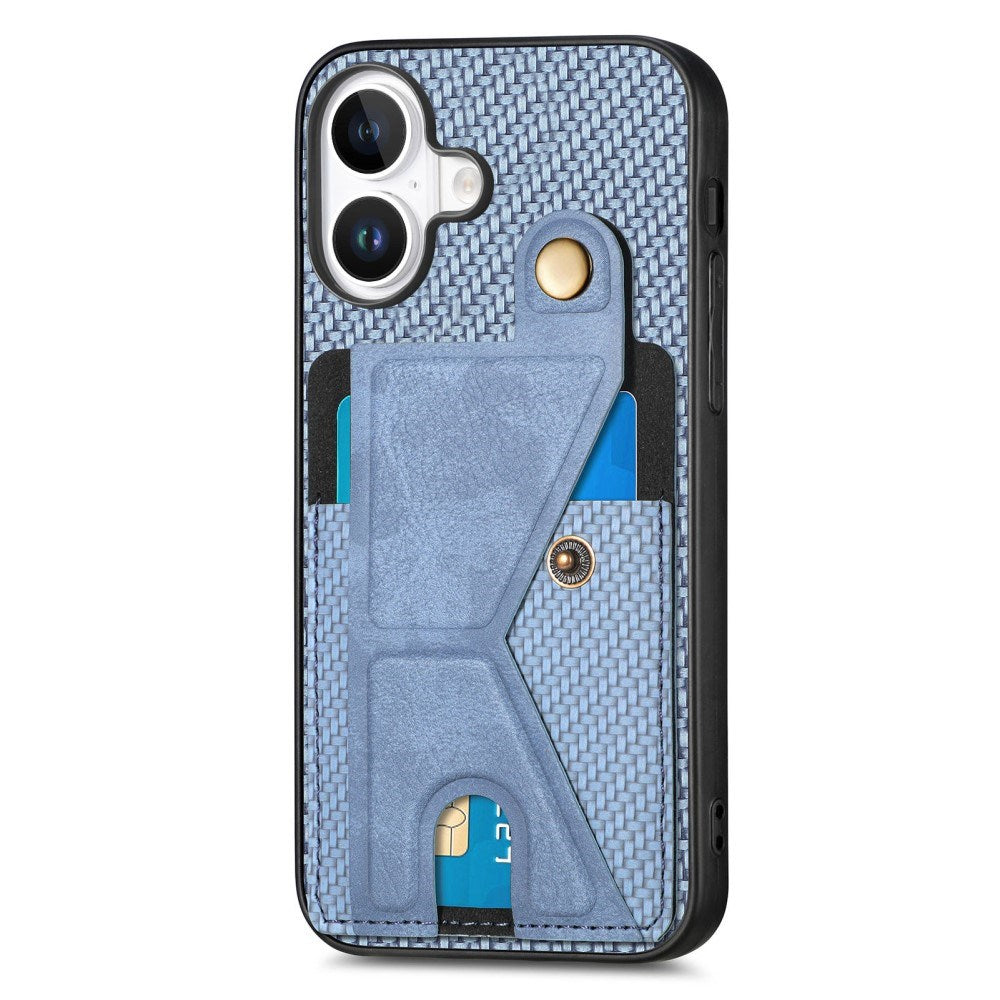 EIDERWOOD iPhone 16 Plus K-Formet Hybrid Bagside Cover - Blå