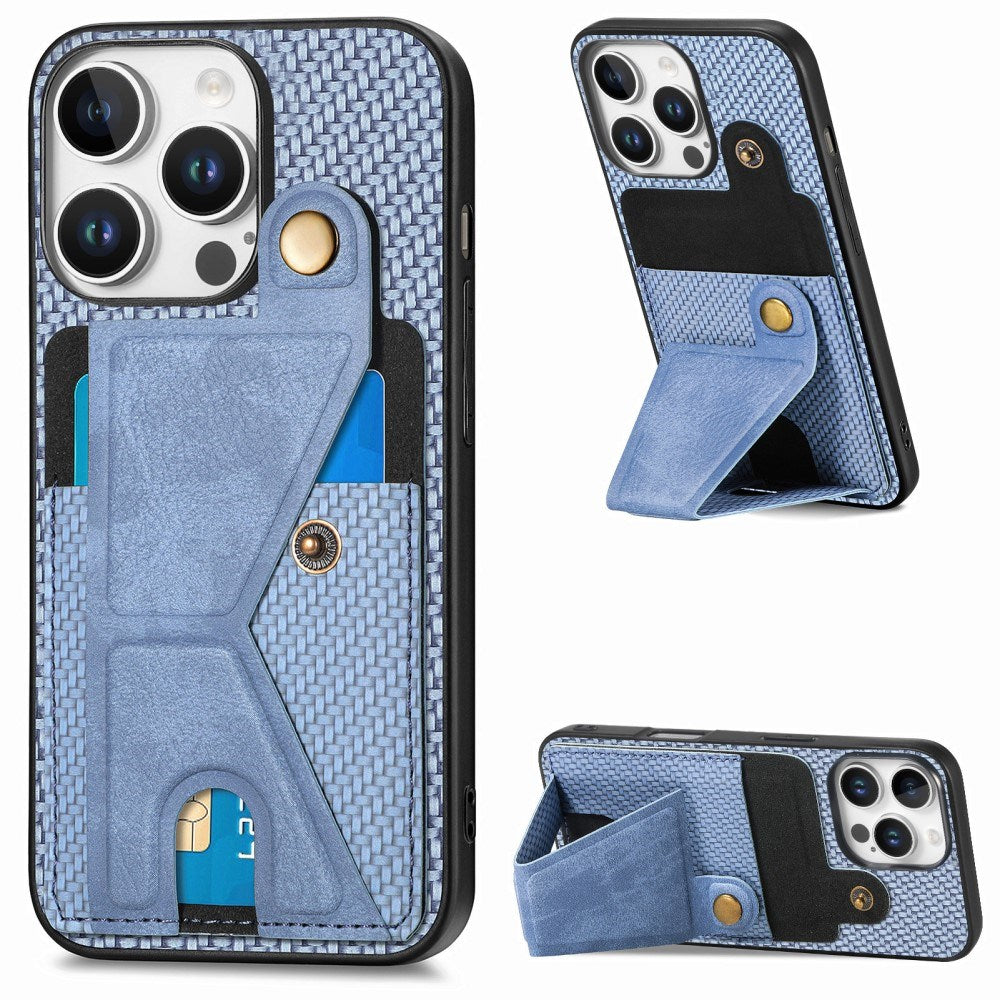 EIDERWOOD iPhone 16 Pro K-Formet Hybrid Bagside Cover - Blå