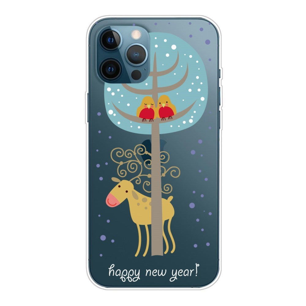 EIDERWOOD iPhone 16 Pro Max Fleksibelt Plast Mobil Julecover - Merry Christmas - Rensdyr