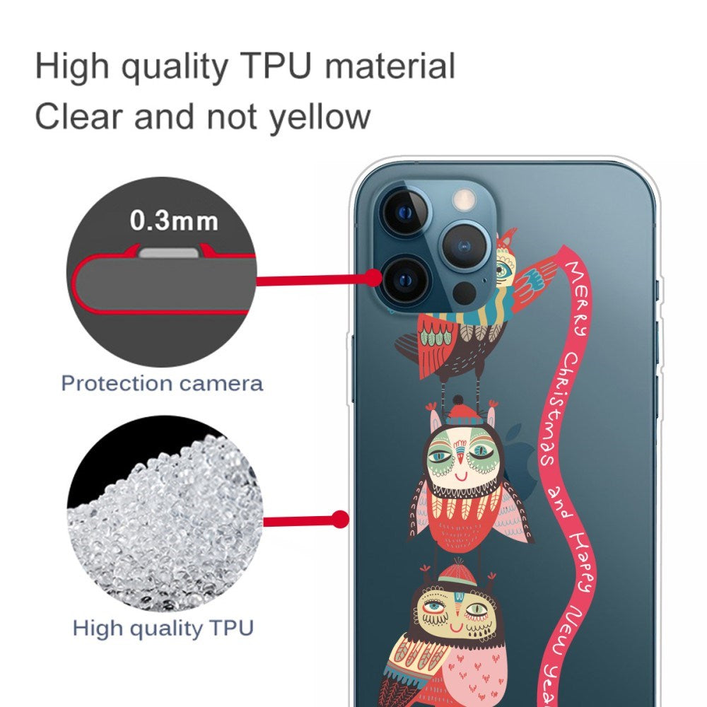 EIDERWOOD iPhone 16 Pro Max Fleksibelt Plast Mobil Julecover - Merry Christmas - Juleugler