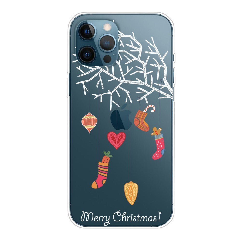 EIDERWOOD iPhone 16 Pro Max Fleksibelt Plast Mobil Julecover - Merry Christmas - Julesokker