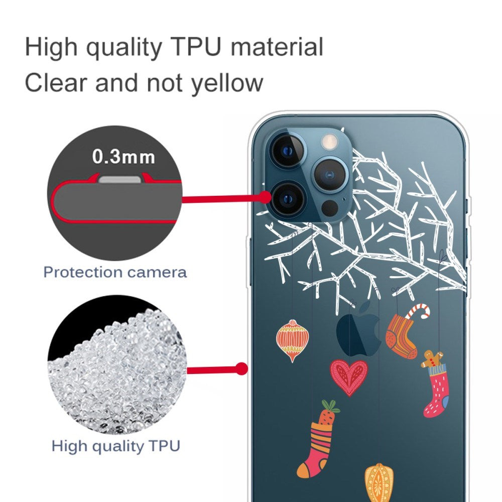 EIDERWOOD iPhone 16 Pro Max Fleksibelt Plast Mobil Julecover - Merry Christmas - Julesokker