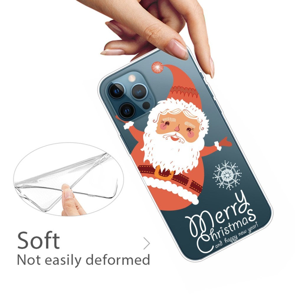 EIDERWOOD iPhone 16 Pro Max Fleksibelt Plast Mobil Julecover - Merry Christmas - Julemand