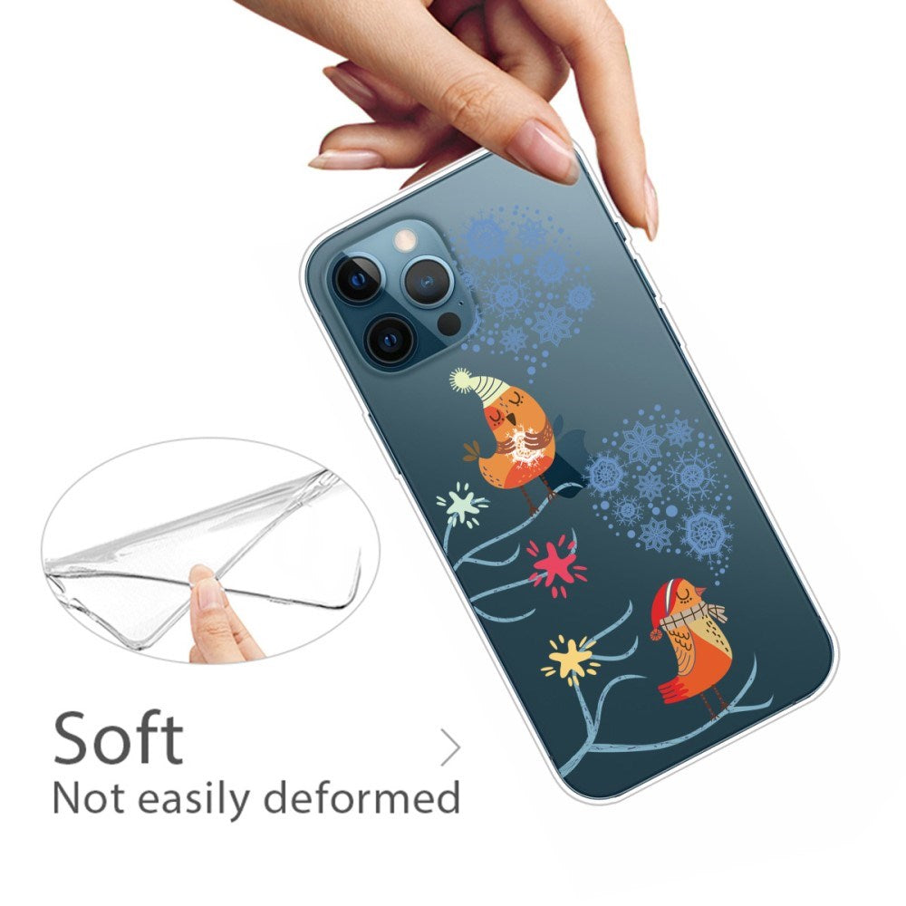 EIDERWOOD iPhone 16 Pro Max Fleksibelt Plast Mobil Julecover - Merry Christmas - Julefugle