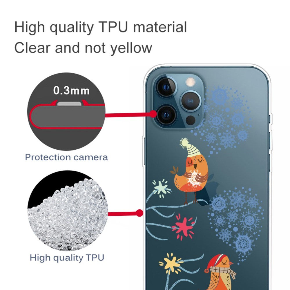 EIDERWOOD iPhone 16 Pro Max Fleksibelt Plast Mobil Julecover - Merry Christmas - Julefugle