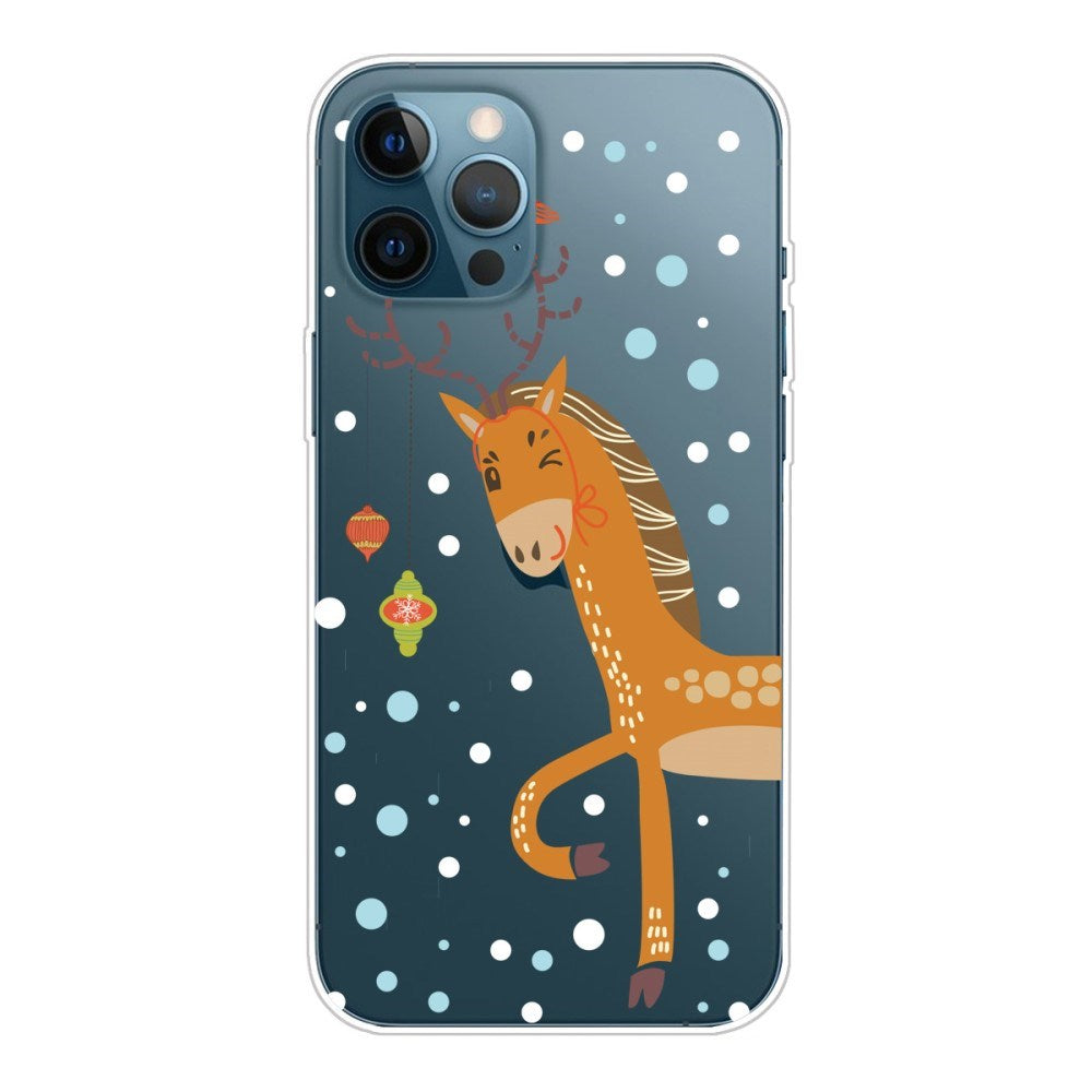 EIDERWOOD iPhone 16 Pro Max Fleksibelt Plast Mobil Julecover - Merry Christmas - Jule Rensdyr