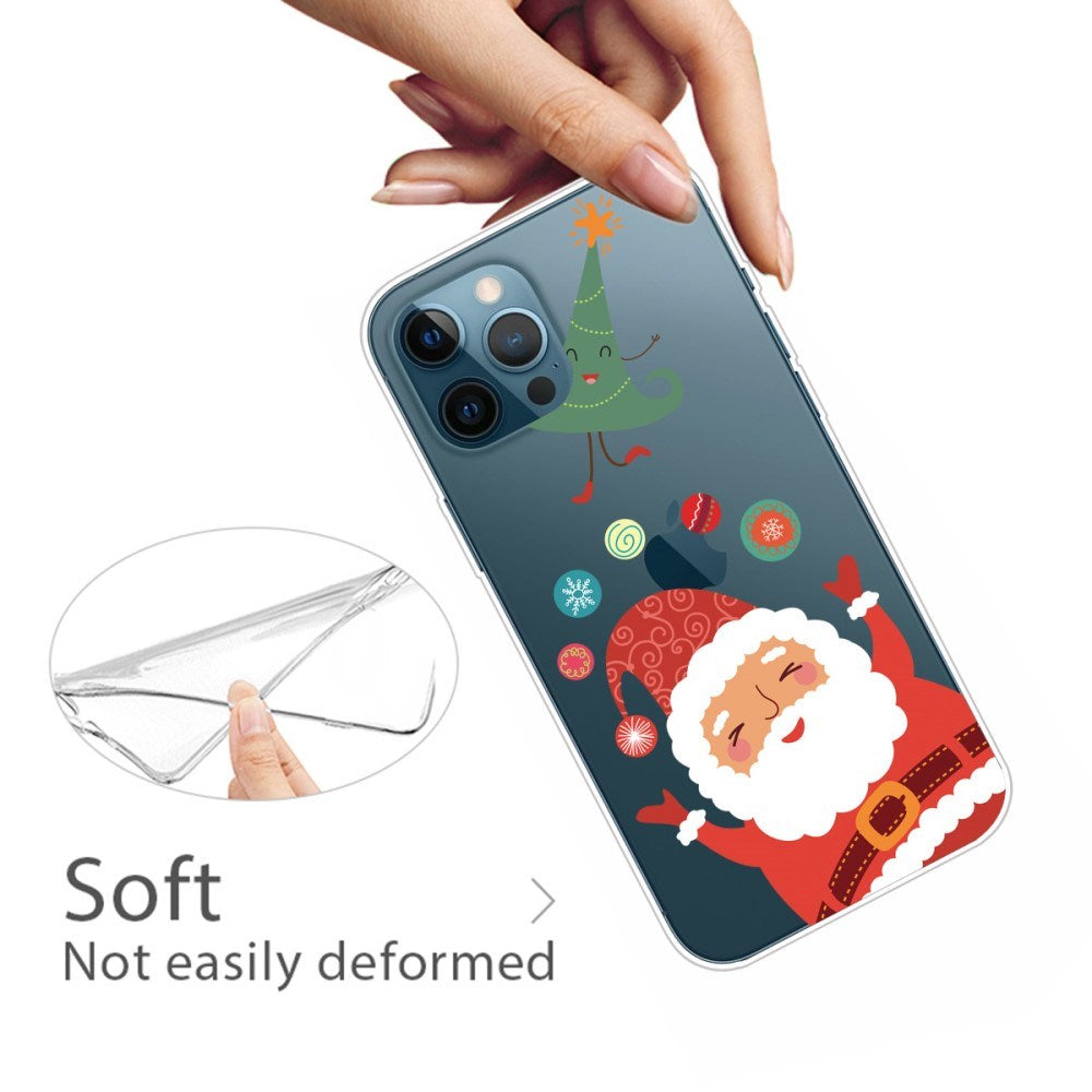 EIDERWOOD iPhone 16 Pro Max Fleksibelt Plast Mobil Julecover - Merry Christmas - Julemanden