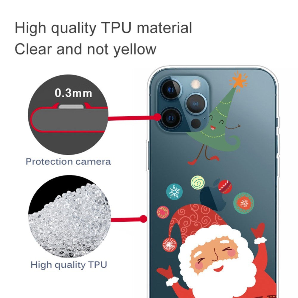 EIDERWOOD iPhone 16 Pro Max Fleksibelt Plast Mobil Julecover - Merry Christmas - Julemanden