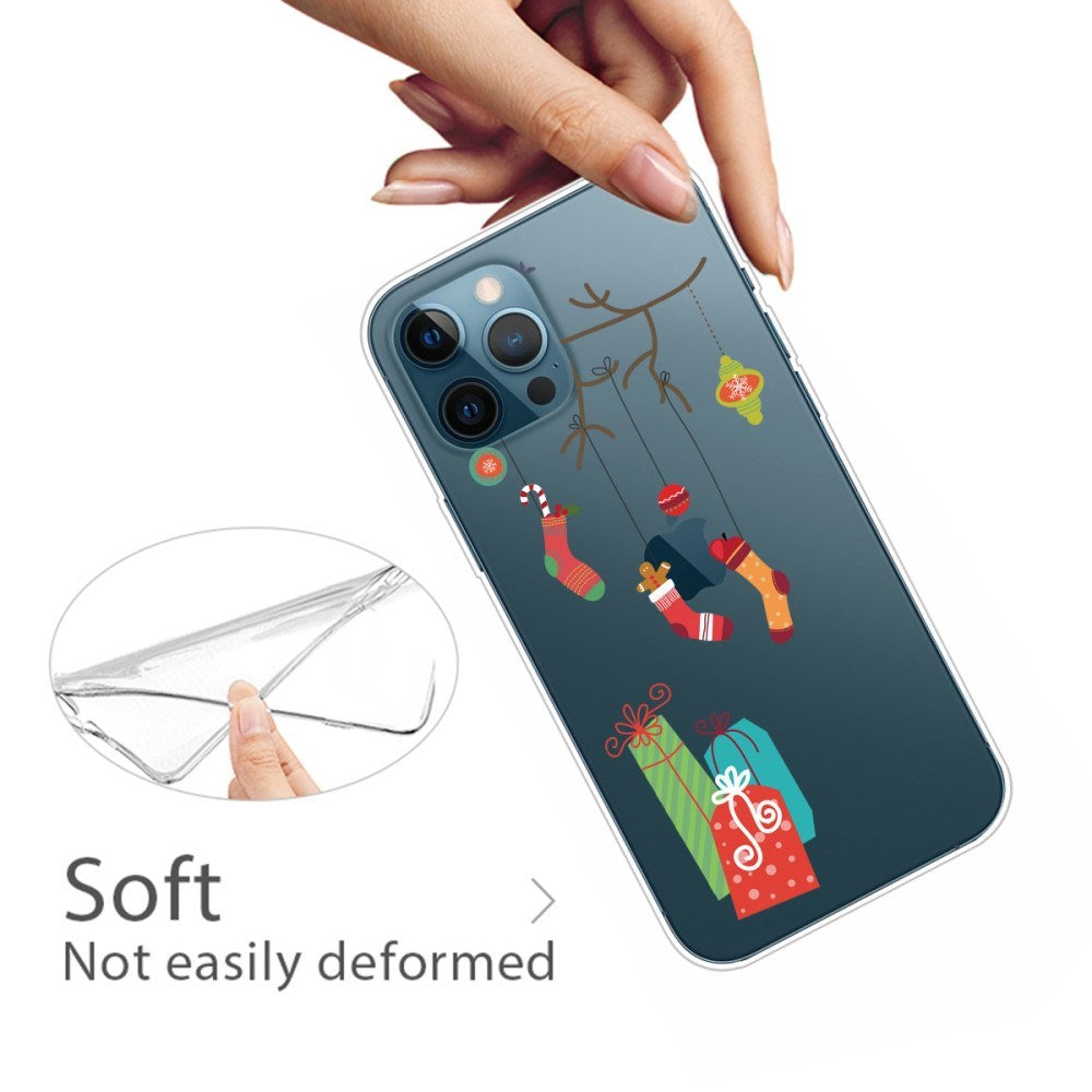 EIDERWOOD iPhone 16 Pro Max Fleksibelt Plast Mobil Julecover - Merry Christmas - Julesokker & Julegaver