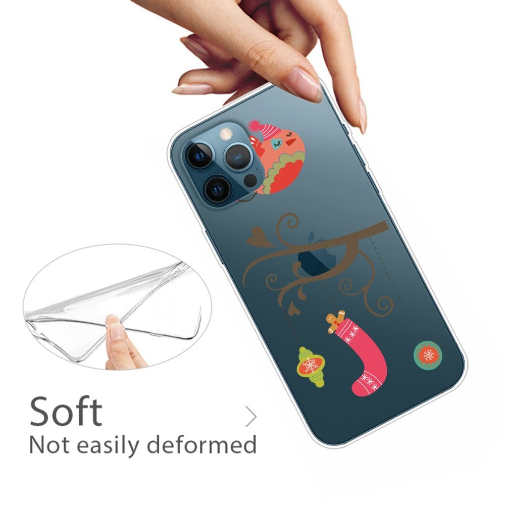 EIDERWOOD iPhone 16 Pro Fleksibelt Plastik Jule Mobil Cover - Julestemning