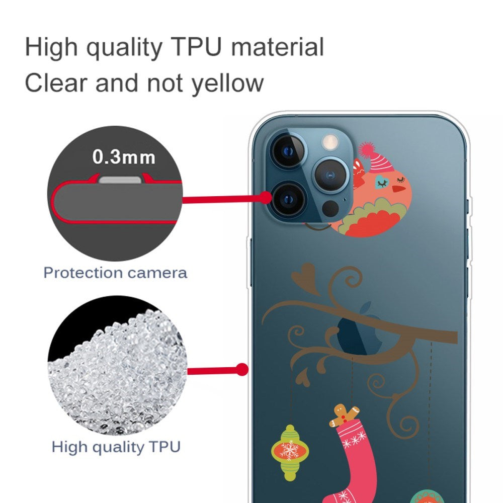 EIDERWOOD iPhone 16 Pro Fleksibelt Plastik Jule Mobil Cover - Julestemning