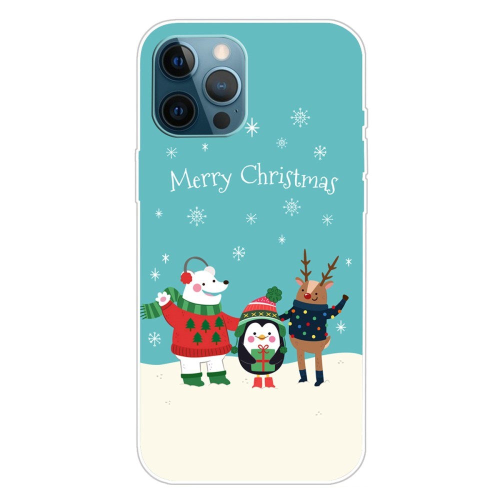 EIDERWOOD iPhone 16 Pro Max Fleksibelt Plast Mobil Julecover - Merry Christmas - Venner i Sneen