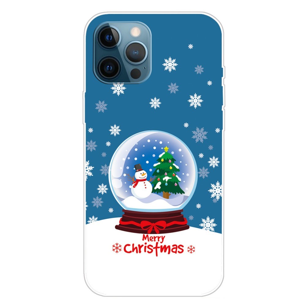 EIDERWOOD iPhone 16 Pro Max Fleksibelt Plast Mobil Julecover - Merry Christmas - Snekugle