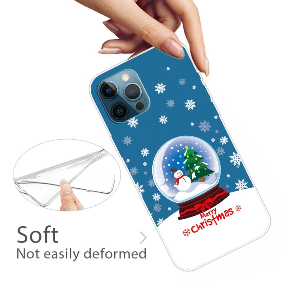 EIDERWOOD iPhone 16 Pro Max Fleksibelt Plast Mobil Julecover - Merry Christmas - Snekugle