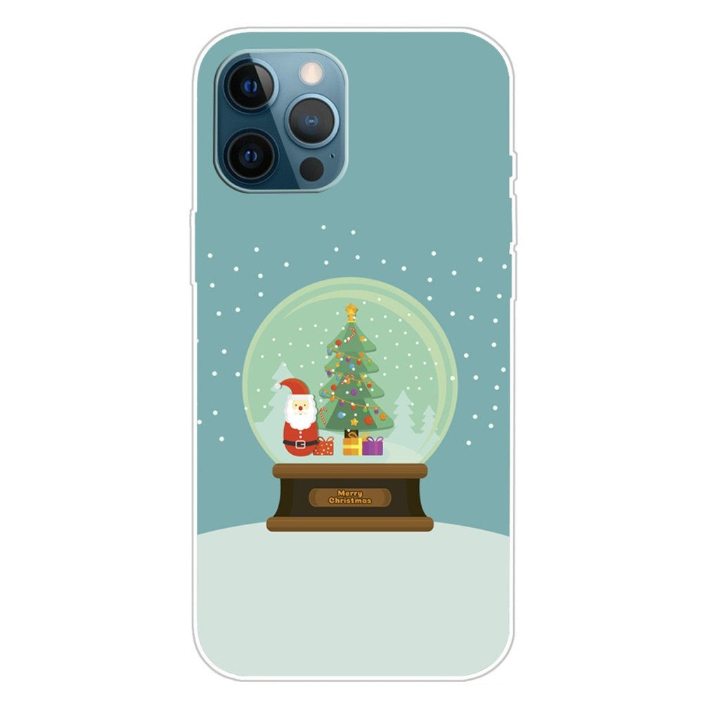 EIDERWOOD iPhone 16 Pro Max Fleksibelt Plast Mobil Julecover - Merry Christmas - Julemands Snekugle