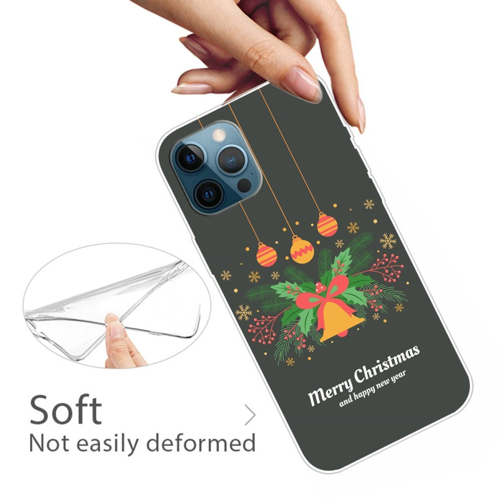 EIDERWOOD iPhone 16 Pro Max Fleksibelt Plast Mobil Julecover - Merry Christmas - Bjældeklang