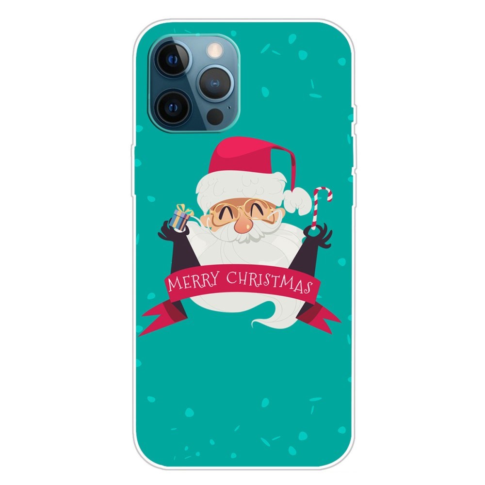 EIDERWOOD iPhone 16 Pro Fleksibelt Plast Mobil Julecover - Merry Christmas - Glad Julemand