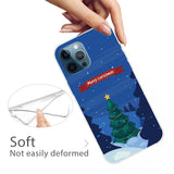 EIDERWOOD iPhone 16 Pro Fleksibelt Plast Mobil Julecover - Merry Christmas - Juletræ