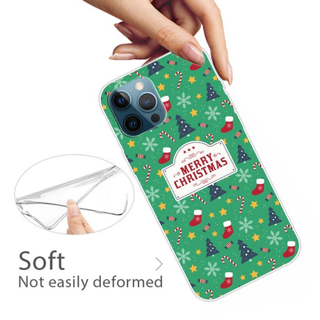 EIDERWOOD iPhone 16 Pro Fleksibelt Plast Mobil Julecover - Merry Christmas - Juletema