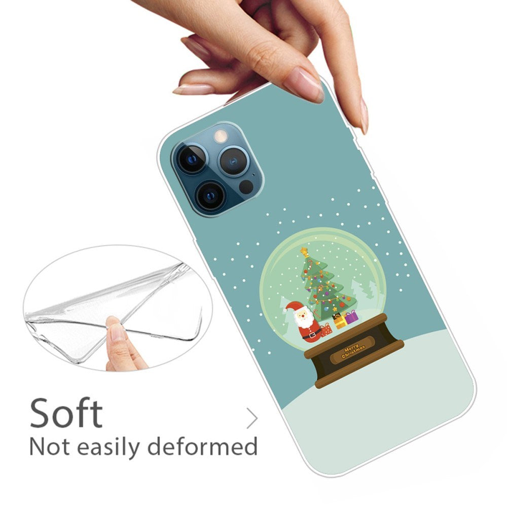 EIDERWOOD iPhone 16 Pro Fleksibelt Plast Mobil Julecover - Merry Christmas - Julekugle