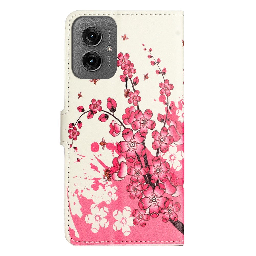 EIDERWOOD Motorola Moto G55 Flip Cover - Kortholder og Ståfunktion - Blomster