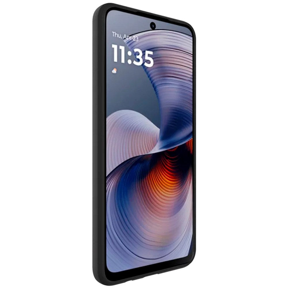 Stødsikkert Mat Plast Cover til Motorola Moto G55 5G - Sort