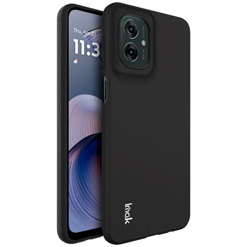 Stødsikkert Mat Plast Cover til Motorola Moto G55 5G - Sort