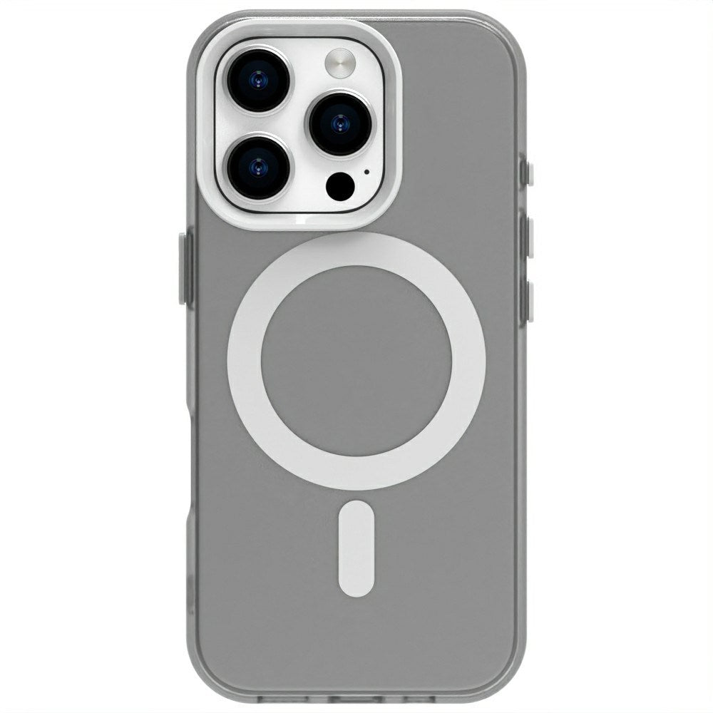 EIDERWOOD iPhone 16 Pro Hybrid Plast Bagside Cover - MagSafe Kompatibel - Gennemsigtig / Hvid