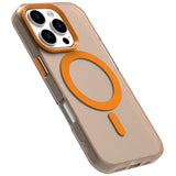 EIDERWOOD iPhone 16 Pro Hybrid Plast Bagside Cover - MagSafe Kompatibel - Gennemsigtig / Orange