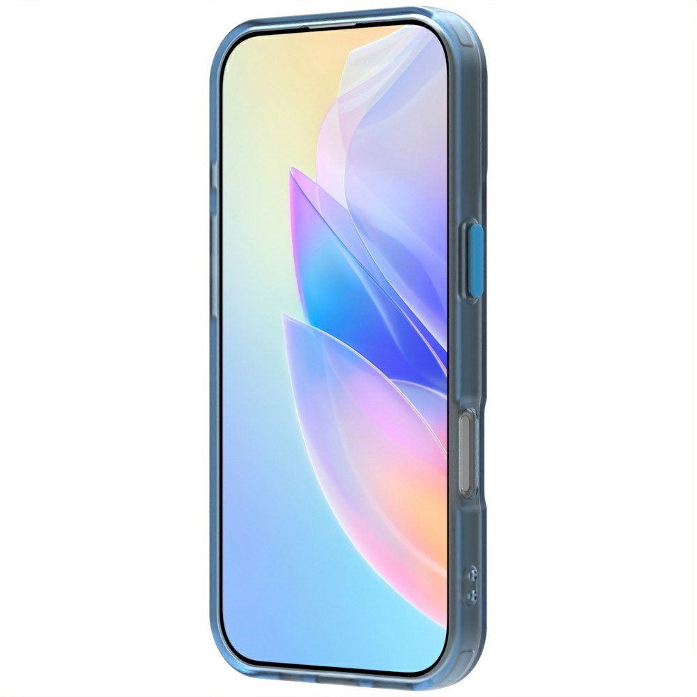 EIDERWOOD iPhone 16 Pro Max Hybrid Plast Bagside Cover - MagSafe Kompatibel - Gennemsigtig / Blå