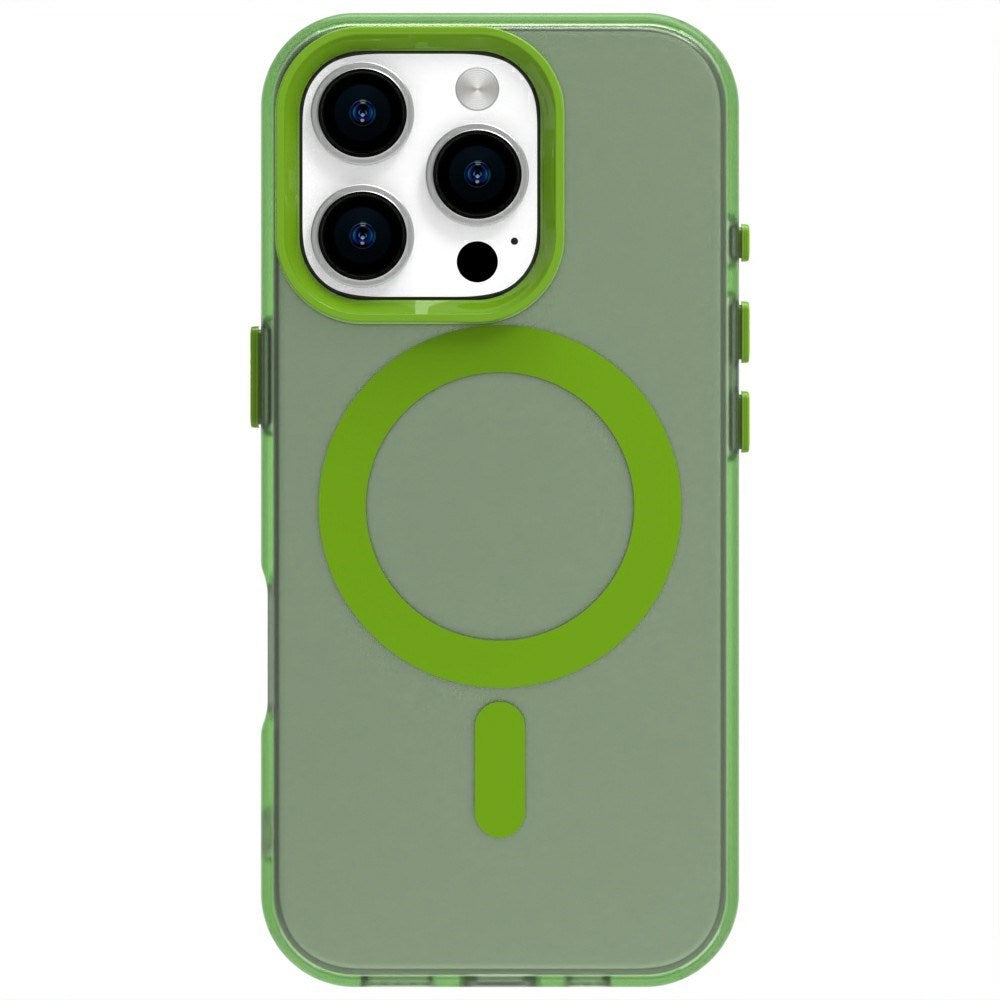 EIDERWOOD iPhone 16 Pro Max Hybrid Plast Bagside Cover - MagSafe Kompatibel - Gennemsigtig / Grøn