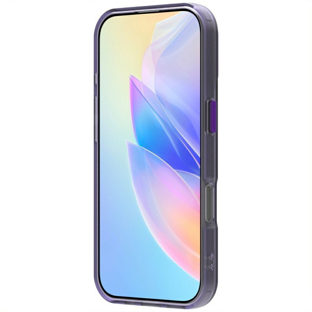 EIDERWOOD iPhone 16 Pro Max Hybrid Plast Bagside Cover - MagSafe Kompatibel - Gennemsigtig / Lilla