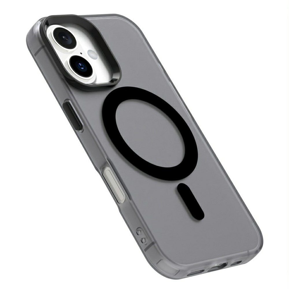 EIDERWOOD iPhone 16 Hybrid Plast Bagside Cover - MagSafe Kompatibel - Gennemsigtig / Sort