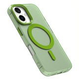 EIDERWOOD iPhone 16 Hybrid Plast Bagside Cover - MagSafe Kompatibel - Gennemsigtig / Grøn