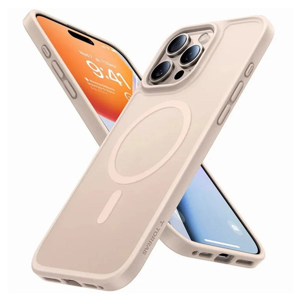 TORRAS - iPhone 16 Pro - Hybrid Cover - MagSafe Kompatibel - Rose Gold
