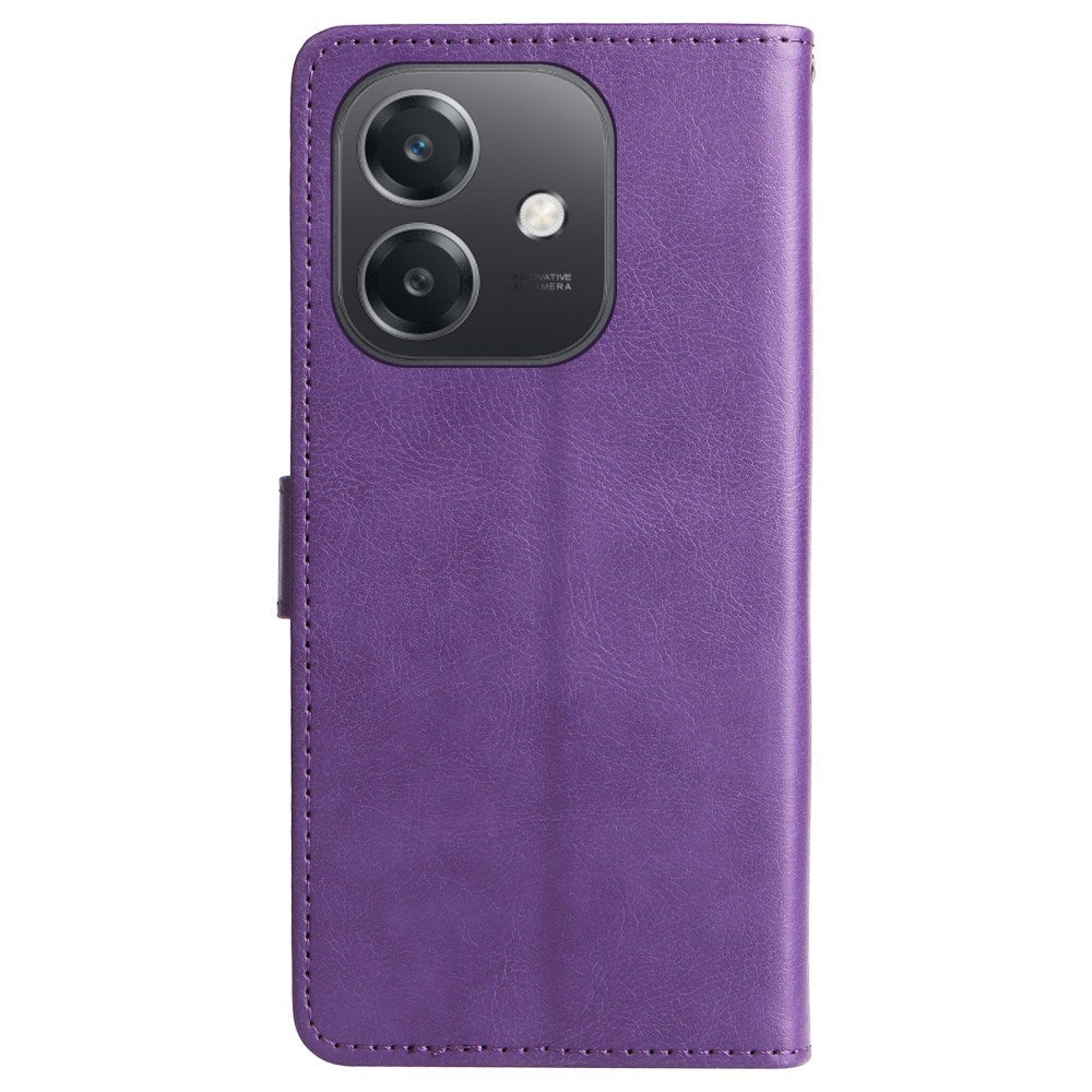 EIDERWOOD - OPPO A60 / A40m / A40 Kunstlæder Flip Cover m. Strop - Lilla