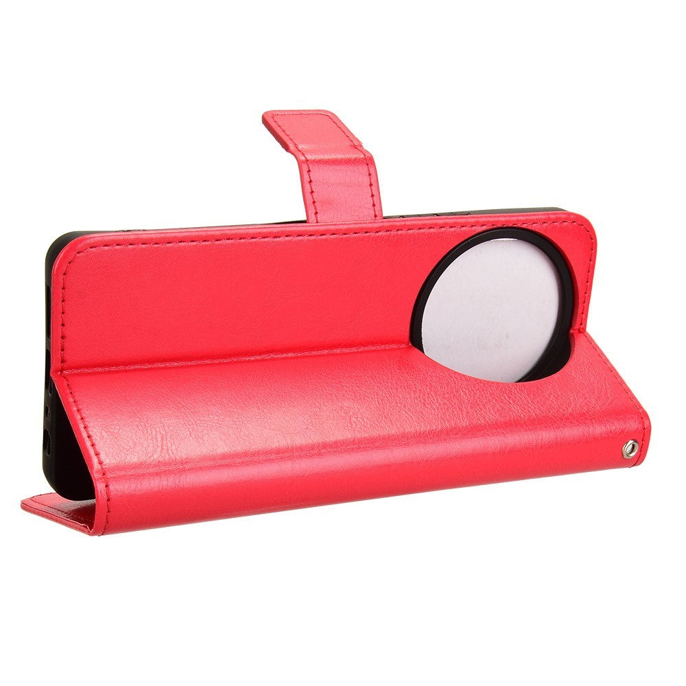 EIDERWOOD TCL 50 Pro Nxtpaper (5G) Blankt Læder Mobil Cover m. Pung & Strop - Rød