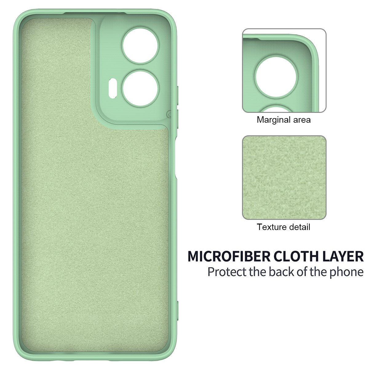 EIDERWOOD Motorola Moto G35 5G - Silikone Cover m. Strop - Grøn