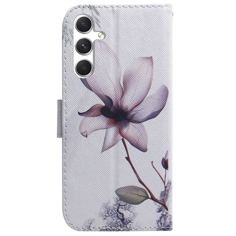 EIDERWOOD - Samsung Galaxy S25 - Kunstlæder Flip Case m. Motiv - Blomst