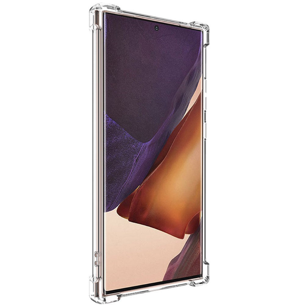 Samsung Galaxy Note 20 Ultra IMAK Fleksibel Plastik Mobil Cover m. Forstærkede Hjørner - Gennemsigtig