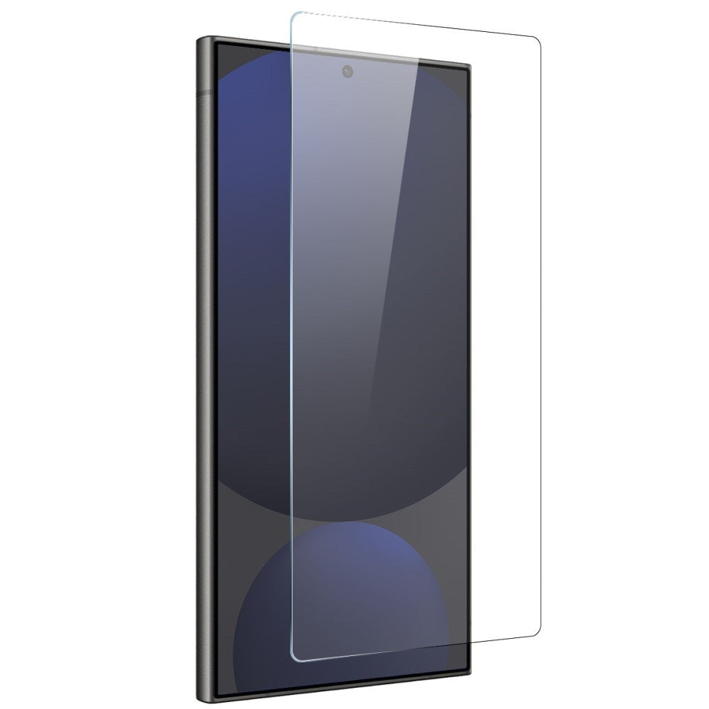 Samsung Galaxy S25 Ultra 2-i-1 Fleksibelt Plast Cover og Hærdet Skærmbeskyttelse - Gennemsigtig