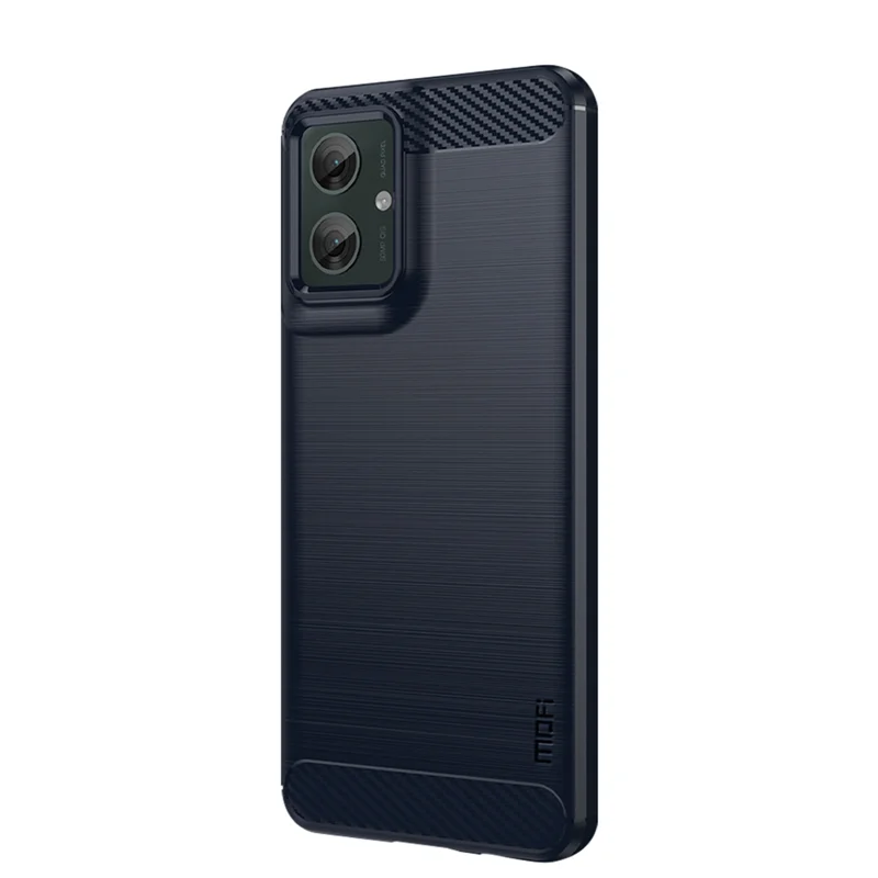 Motorola Moto G55 5G - MOFI Carbon Fiber Cover - Blå