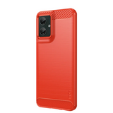 Motorola Moto G55 5G - MOFI Carbon Fiber Cover - Rød