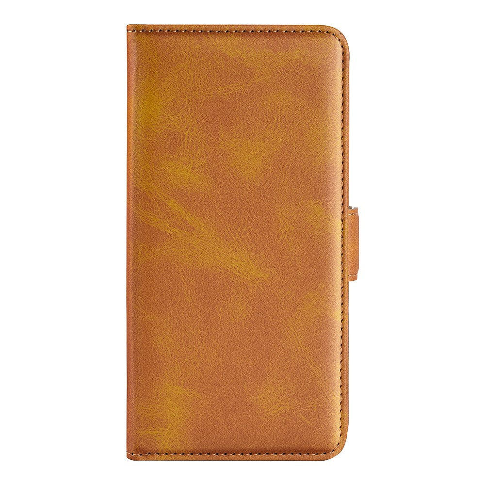 EIDERWOOD Motorola Moto G55 Wallet Flip Cover - i læder m. Pung - Brun