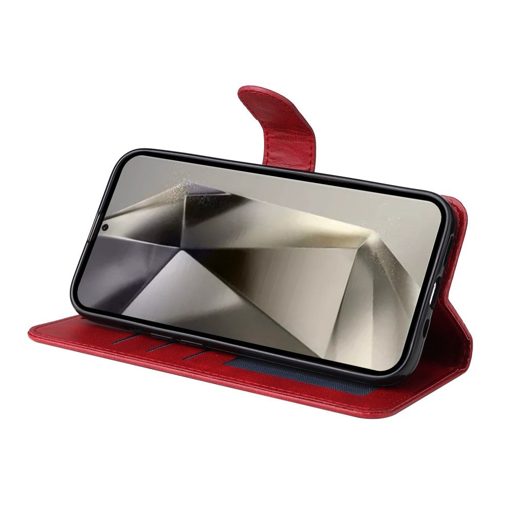 EIDERWOOD - Vegansk Læder Flip Cover - Samsung Galaxy S25 Ultra - Rød