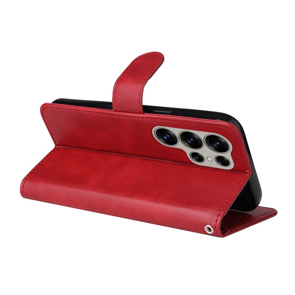 EIDERWOOD - Vegansk Læder Flip Cover - Samsung Galaxy S25 Ultra - Rød