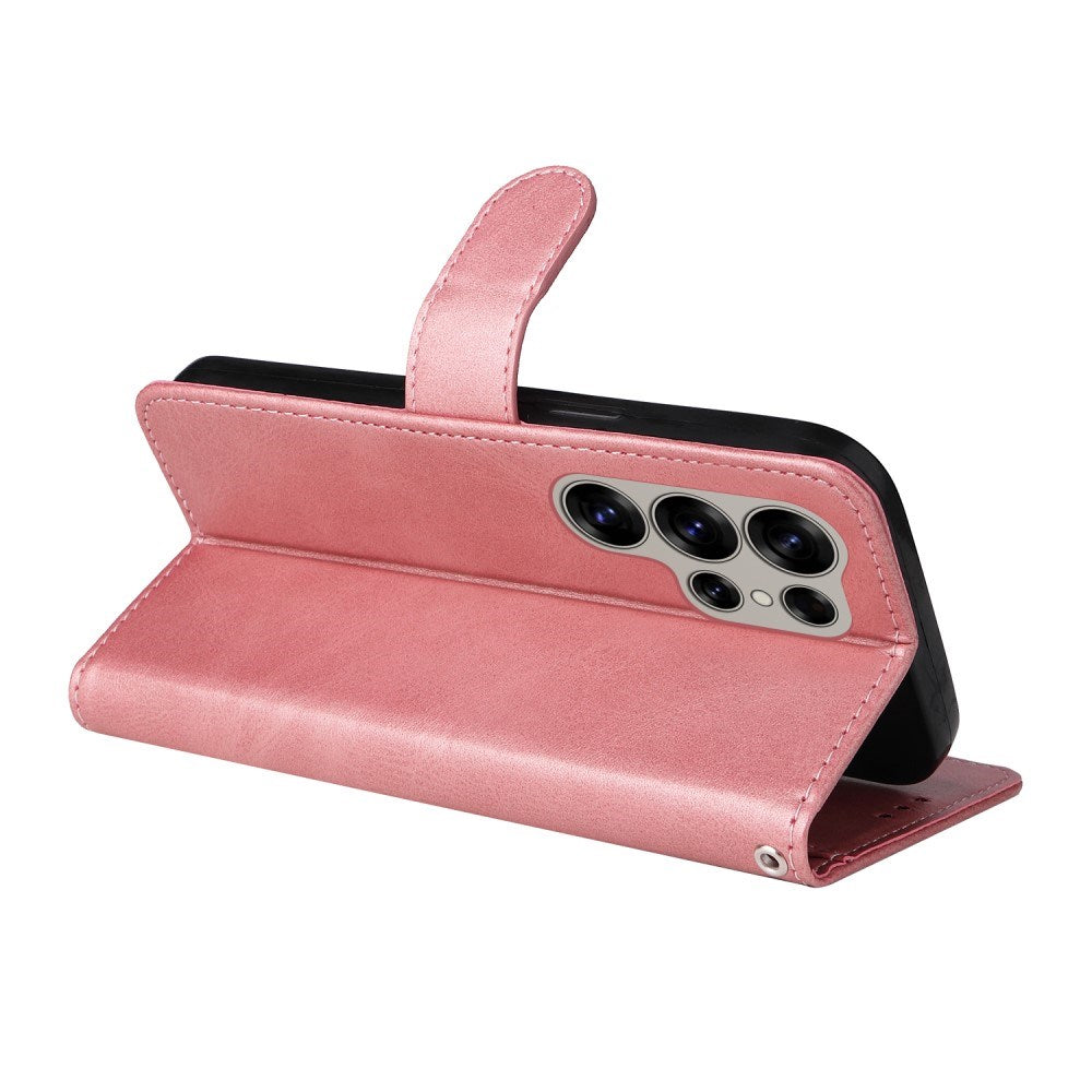 EIDERWOOD - Vegansk Læder Flip Cover - Samsung Galaxy S25 Ultra - Lyserød