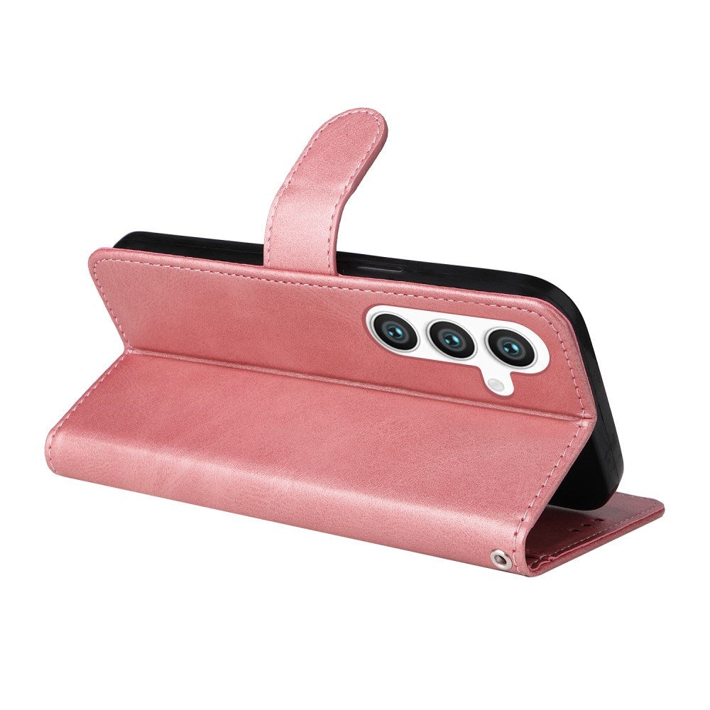 EIDERWOOD - Vegansk Læder Flip Cover - Samsung Galaxy S25 - Lyserød