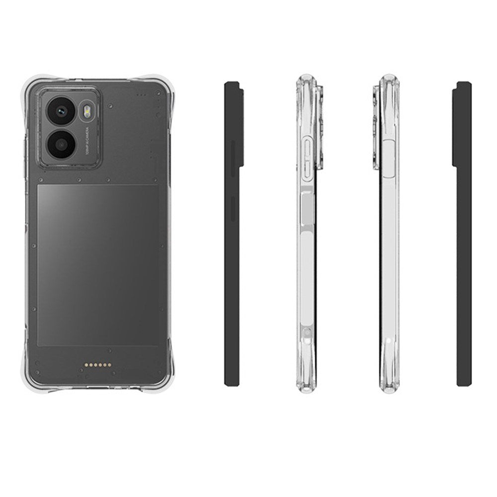 HMD Fusion / Fusion X1 - EIDERWOOD Plastik Cover m. Stødabsorberende Hjørner - Gennemsigtig