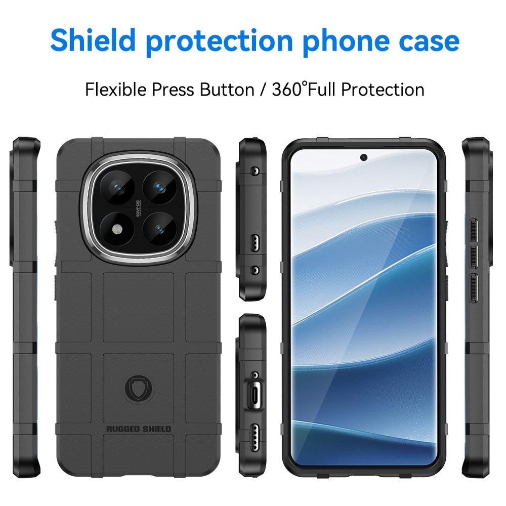 EIDERWOOD Xiaomi Redmi Note 14 Pro+ Rugged Shield Series Håndværker Mobil Cover - Sort